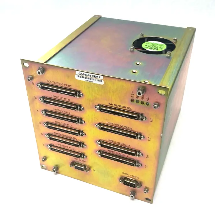 Used ASM Rev F Bonding Machine Motion/Sensor Interface Connection Unit PLC Processors Michigan US | Maverick Industrial Sales #1389622