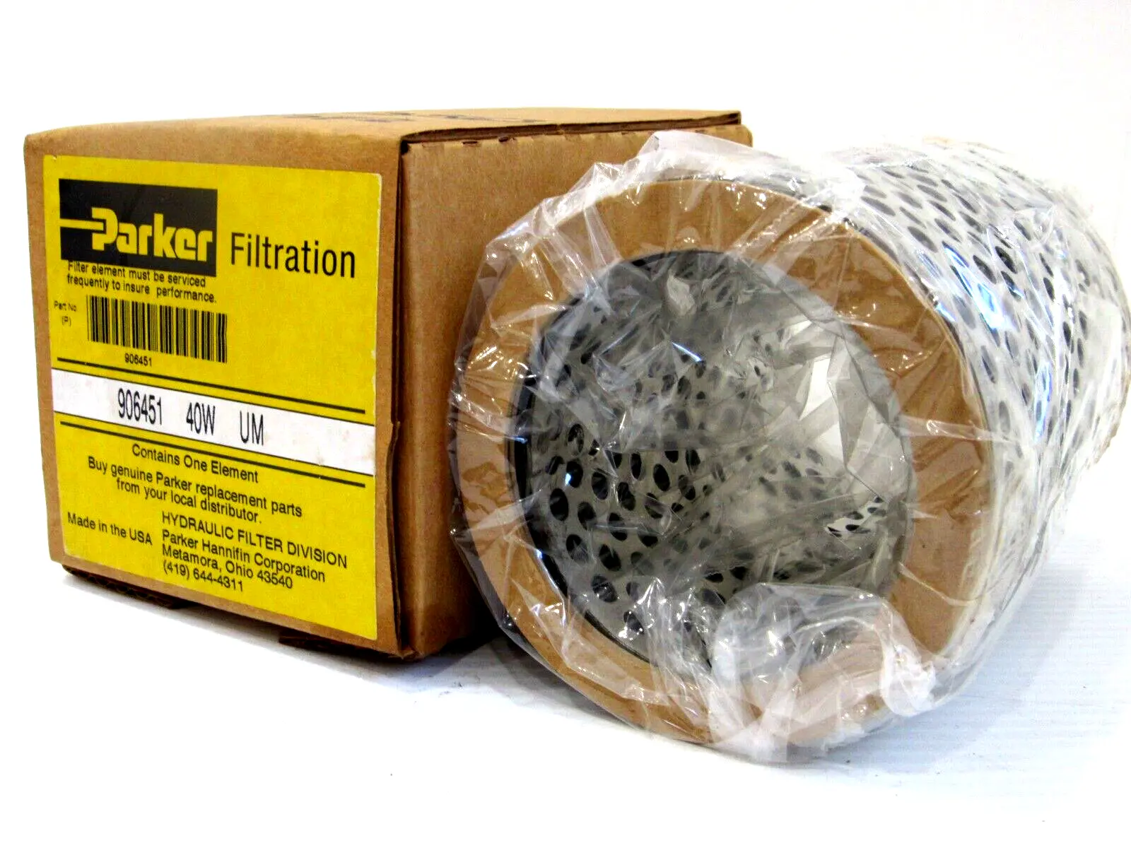 NEW PARKER 906451 HYDRAULIC FILTER 40W UM