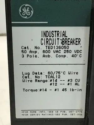 USED GE TED136050 / DISCONNECT