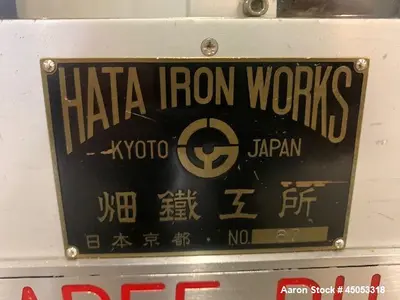 Used HATA HT-AP55-DU Tablet Presses Illinois US | Aaron Equipment #85448
