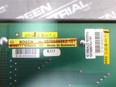 Bosch 1070085753-101 Ethernet Interface Card 10 MBAUD Used