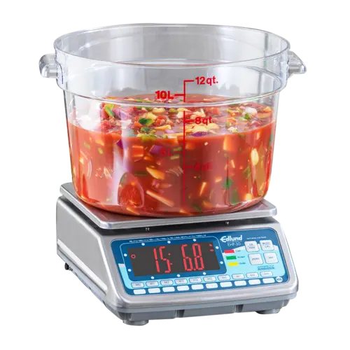 Edlund EHP-30 30 lb Digital Portion Control Scale - 9 5/8" x 8 7/10", Stainless Steel