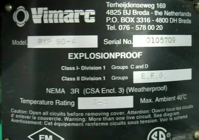 NEW VIMARC BXP 90-4 VIBRATOR MOTOR BXP904 230/460V