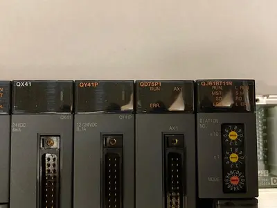 USED MITSUBISHI Q61P, Q01UCPU, QJ61BT11N (X2), QX41, QY41P, QD75P1
