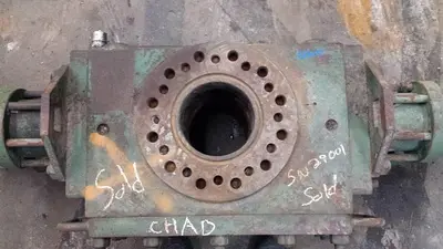 USED SHAFFER SENTINAL 7 1/16" 3M DOUBLE RAM BOP