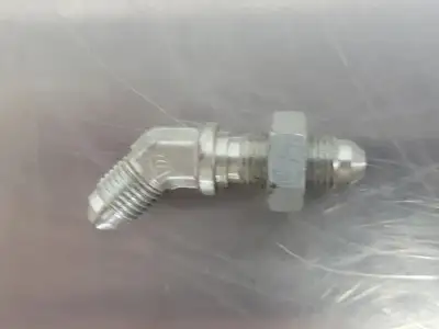 45 Deg Elbow Adapter Bulkhead M-04 JIC X M-04 JIC 1/4" x 1/4" (Bag of 10)
