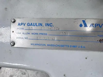 Used APV GAULIN 15MR-8TA Homogenizers California US | Machinery & Equipment #1465648
