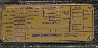 SPC8058  Miscellaneous Equipment Emerson CS