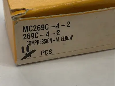 269C-4-2 | Parker  Fitting Brass Right Angle 1/4" OD Tube x 1/8" MNPT LOT OF 11 - New Other