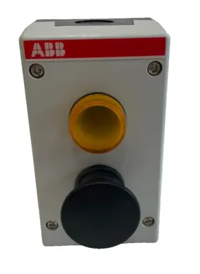 NEW ABB CBK-EP2YPLBES 2 HOLE PUSHBUTTON STATION CBKEP2YPLBES