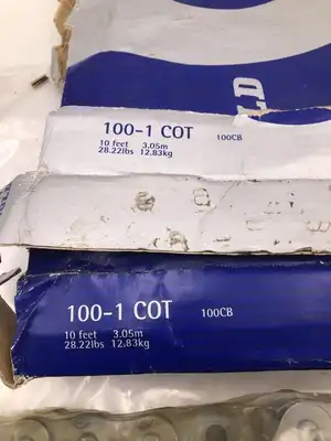 Renold 100-1 COT 10ft Cottered Roller Chain 1-1/4″ Pitch 100CB -NIB