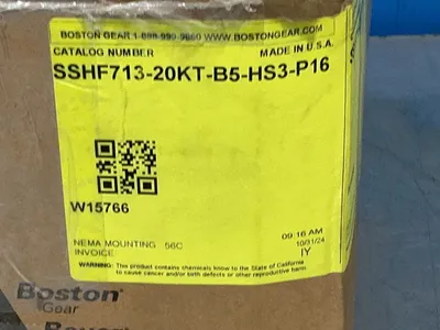 Used BOSTON GEAR SSHF71320TB5HSP16 Motors (misc) Ohio US | HGR 24 #1261217