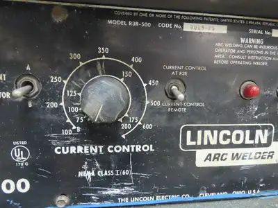 Lincoln 8069-PS Idealarc R3R 500 DC Arc Stick Welder Welding Power Source Tested
