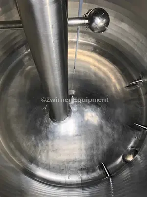 Walker 500 Gallon Stainless Steel Dome Top, Reverse Dish Bottom, Pressure Wall Processor