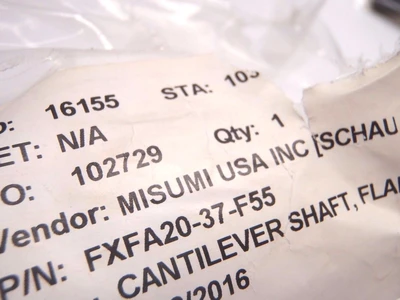 New | in-Stock Misumi Flanged Cantilever Shaft w/ Retaining Ring Groove Misc Industrial Equipment Michigan US | Maverick Industrial Sales #1399902