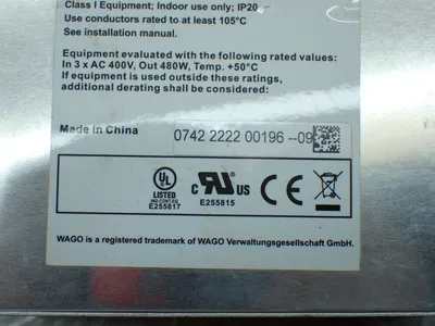 Used WAGO 787742 PLC Power Supplies Ohio US | HGR 24 #1150704