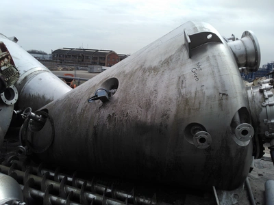 2,400L Alfred Boltz S/S Vacuum JKTD Cone Mixer Drier Type MF200