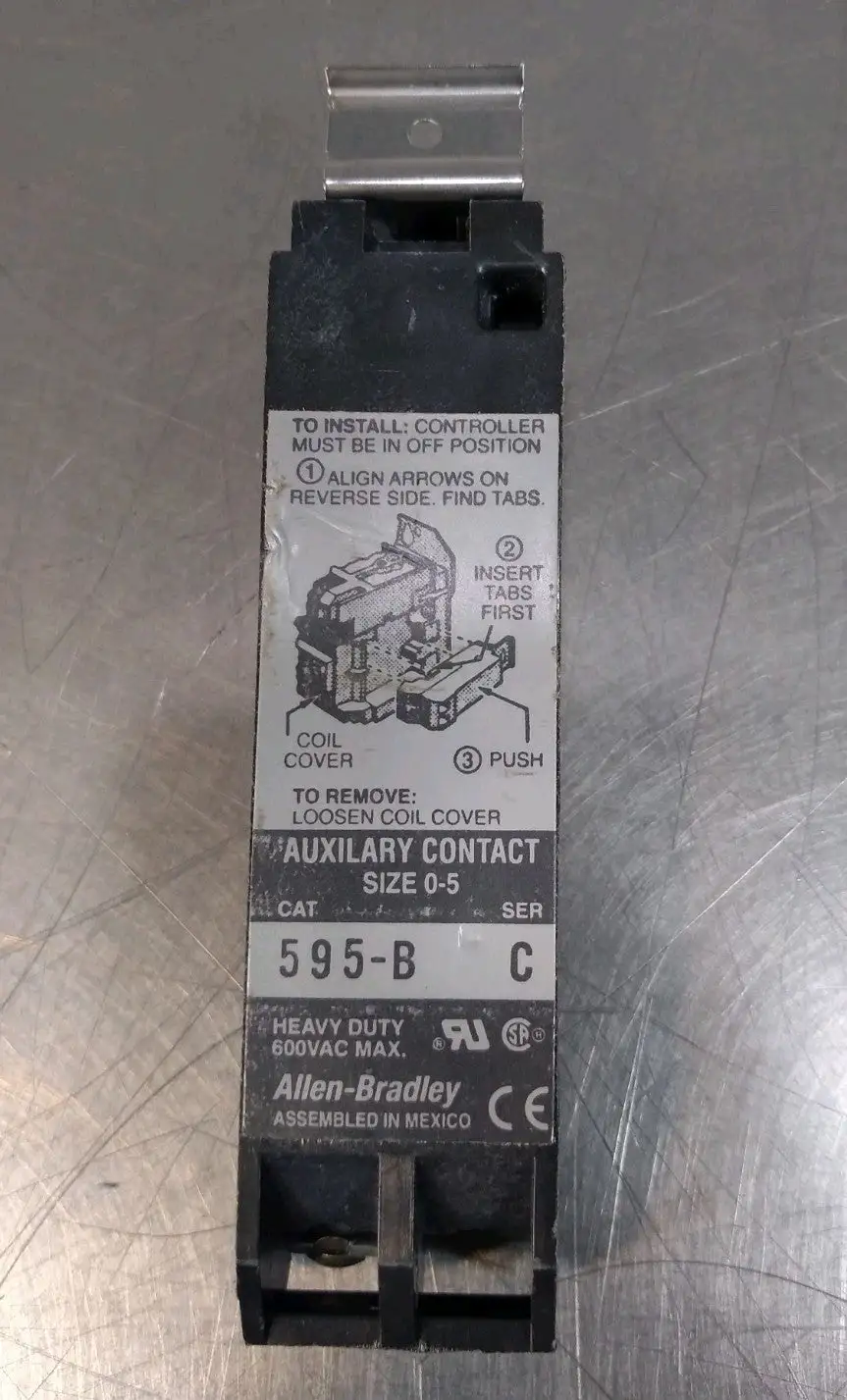 Allen Bradley 595-B/C Auxiliary Contact Loc4D35