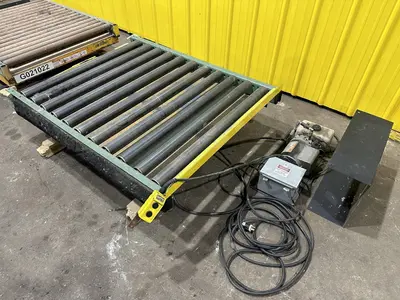 4000 LB X 48" X 40"  ECONO-LIFT MODEL #SL24-40 HYDRAULIC SCISSOR LIFT TABLE WITH ROLLER TOP: STOCK #20950