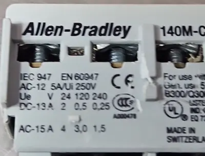Allen-Bradley 140M-C-AFA11 Auxiliary Contact Block, Front Mounted. Loc4E27