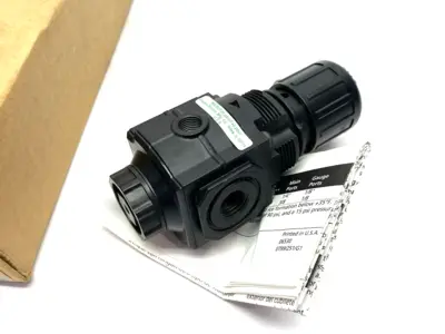 USED SPEEDAIRE MODULAR COMPRESSED PRESSURE REGULATOR 1/4" NPT PORTS