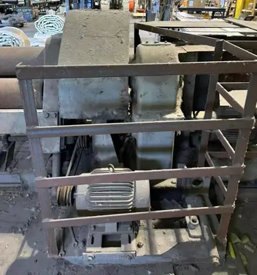 8' X 1/4" WEBB 7L-2 3 ROLL INITIAL PINCH PLATE ROLL. STOCK # 0537426