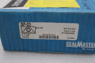 Seal Master - SP-23 - 1-7/16 Bore - Pillow Block Bearing - NEW STOCK 5617CC