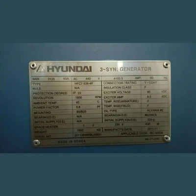 2011 MTU 2.5 MW Diesel Generators