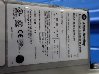 USED ALLENBRADLEY 280DF12Z10CGRW3PI