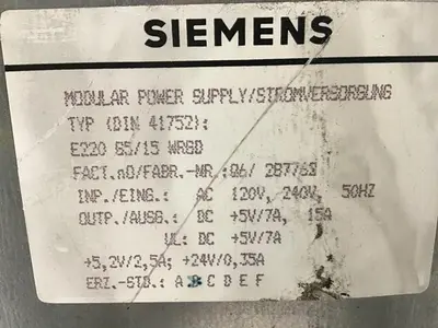 USED SIEMENS E220G5/15WRGD