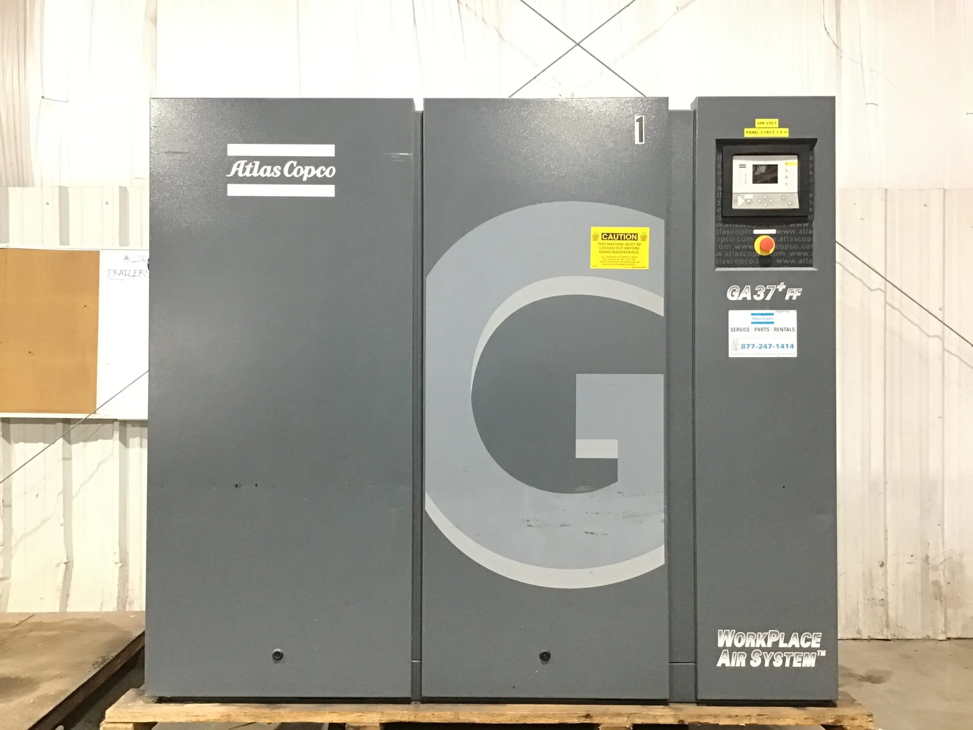 Atlas Copco GA37P Air Compressor 3PH 8,8bar 128PSI 0,88MPa