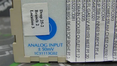 Westinghouse Emerson 1C31113G02 Ovation Analog Input Module Used