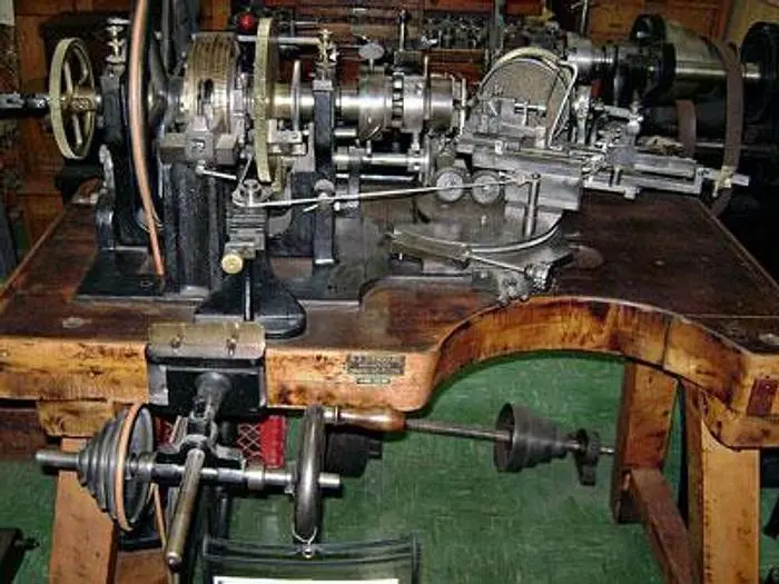 0363-385 RA Lienhard Chaux-De-Fonds Brocading / Engine Turning Machine Circa 1903