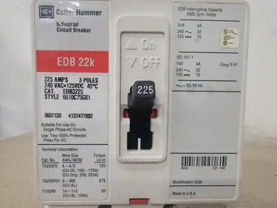 USED CUTLER-HAMMER EDB3225
