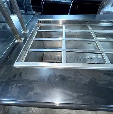 72-0373 Amtekco Self Contained Salad Bar Buffet Cooler with Grab n Go Ends