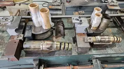 Used Pines #2 Hydraulic Tube Bender and tooling