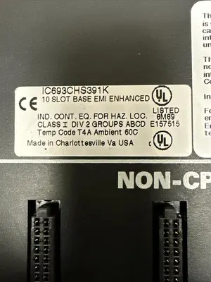 USED GE FANUC IC693CHS391K