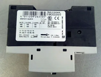 Siemens - Sirius - 3RV1011-0JA10 Circuit Breaker / Motor Protector 4C