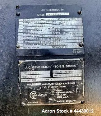 Used MTU ONSITE ENERGY _UNKNOWN_ Diesel Generators Illinois US | Aaron Equipment #371522