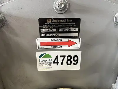 USED CINCINNATI FAN HP-4C22
