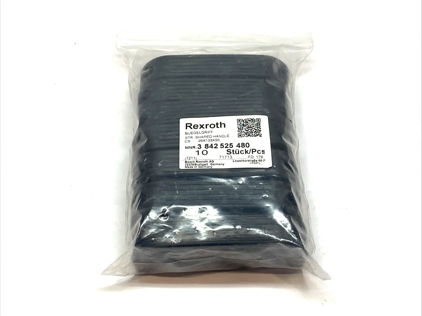 New | in-Stock Bosch Rexroth Strap Shaped Handle 26x133x50mm LOT OF 10 Handles & Knobs Michigan US | Maverick Industrial Sales #1393000