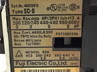 USED FUJI ELECTRIC SC-0 4NC0F0