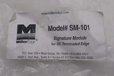 MILLER EDGE SM-101 SIGNATURE MODULE FOR DC TERMINATED EDGE NEW STOCK #K-666A