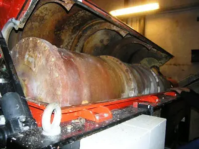Noxon DC 20 decanter centrifuge, epoxy-coated CS.