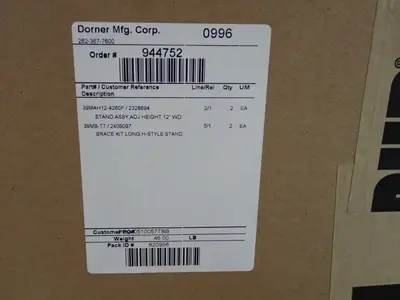 Dorner Manufacturing Corporation  Assembly Stand And Brace Kit