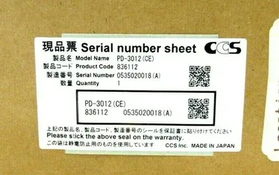 NEW CUSTOM CONTROL SENSORS PD2-3012 PD-3012