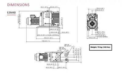 New | in-Stock EDWARDS E2M40 2 Vacuum Pumps Kentucky US | DH Griffin Used Equipment #1520108