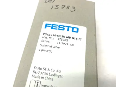 New | in-Stock Festo Pneumatic Solenoid Valve 3/2-Way 575262 Solenoid Valves Michigan US | Maverick Industrial Sales #1391318