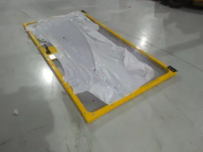 USED AUTOMATION GUARDING SYSTEMS 1200×2000 LH LEXAN TURN HANDLE HINGE DOORS