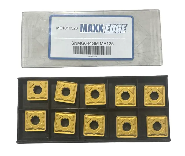 Maxx-Edge Carbide Insert SNMG 644-GM Grade ME125 Turning Inserts 10 Pack